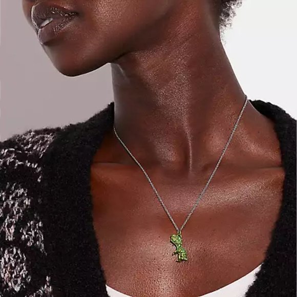 🥰 Coach Pavé Rexy Necklace - Picture 2 of 6
